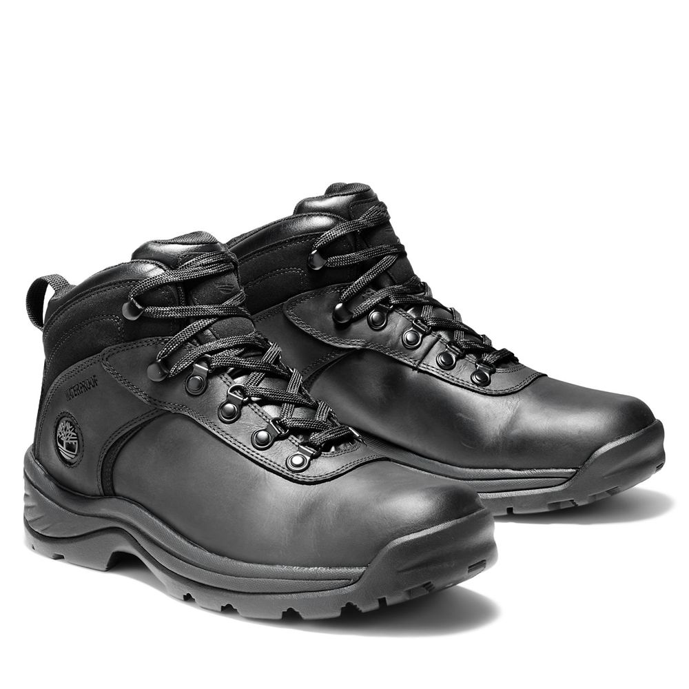 Timberland Παπούτσια Πεζοπορίας Ανδρικα Μαυρα - Flume Mid Waterproof - Greece 0473526-LR